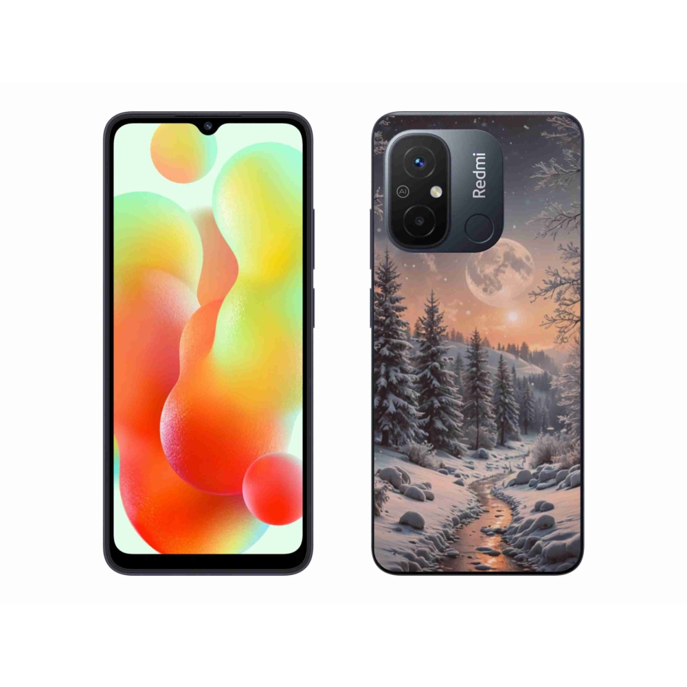Gélový kryt mmCase na Xiaomi Redmi 12C - zimná krajina 2
