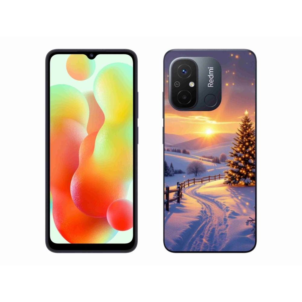 Gélový kryt mmCase na Xiaomi Redmi 12C - zimná krajina