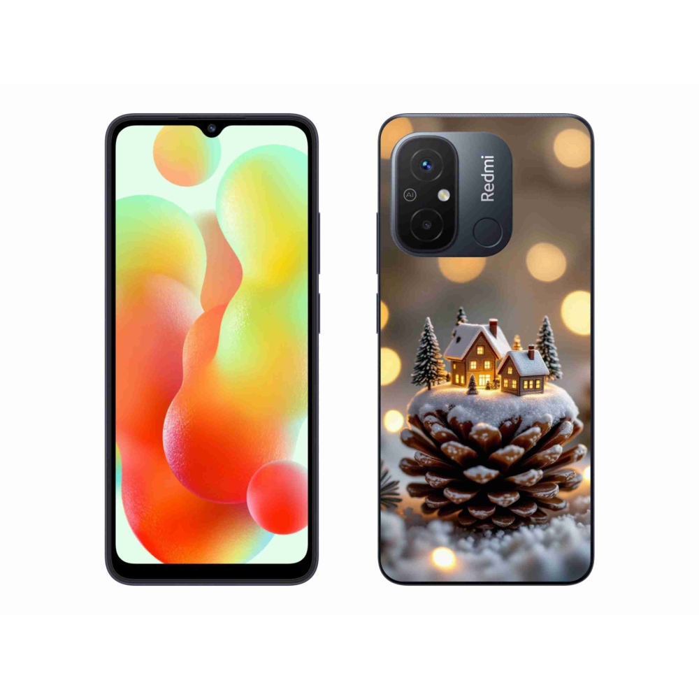 Gélový kryt mmCase na Xiaomi Redmi 12C - zimná dedinka