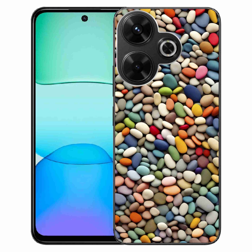 Gélový kryt mmCase na Xiaomi Redmi 13 4G/Poco M6 4G - farebné kamienky 2