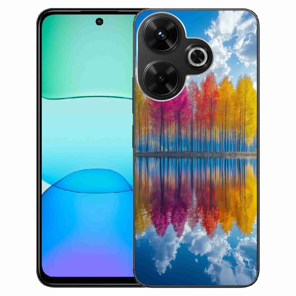 Gélový kryt mmCase na Xiaomi Redmi 13 4G/Poco M6 4G - farebné stromy