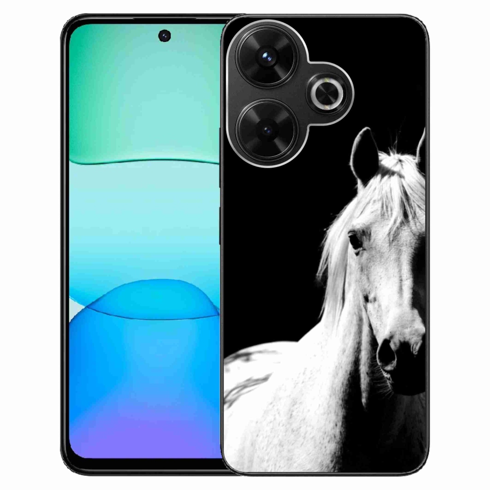 Gélový kryt mmCase na Xiaomi Redmi 13 4G/Poco M6 4G - biely kôň 5