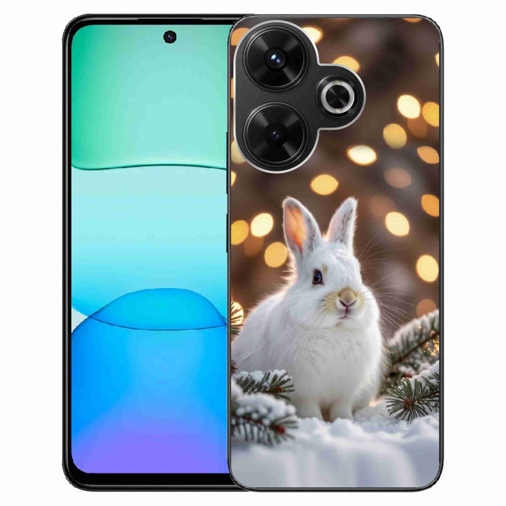 Gélový kryt mmCase na Xiaomi Redmi 13 4G/ Poco M6 4G - biely zajac