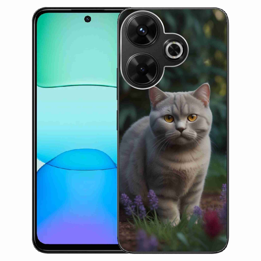 Gélový kryt mmCase na Xiaomi Redmi 13 4G/Poco M6 4G - britská mačka