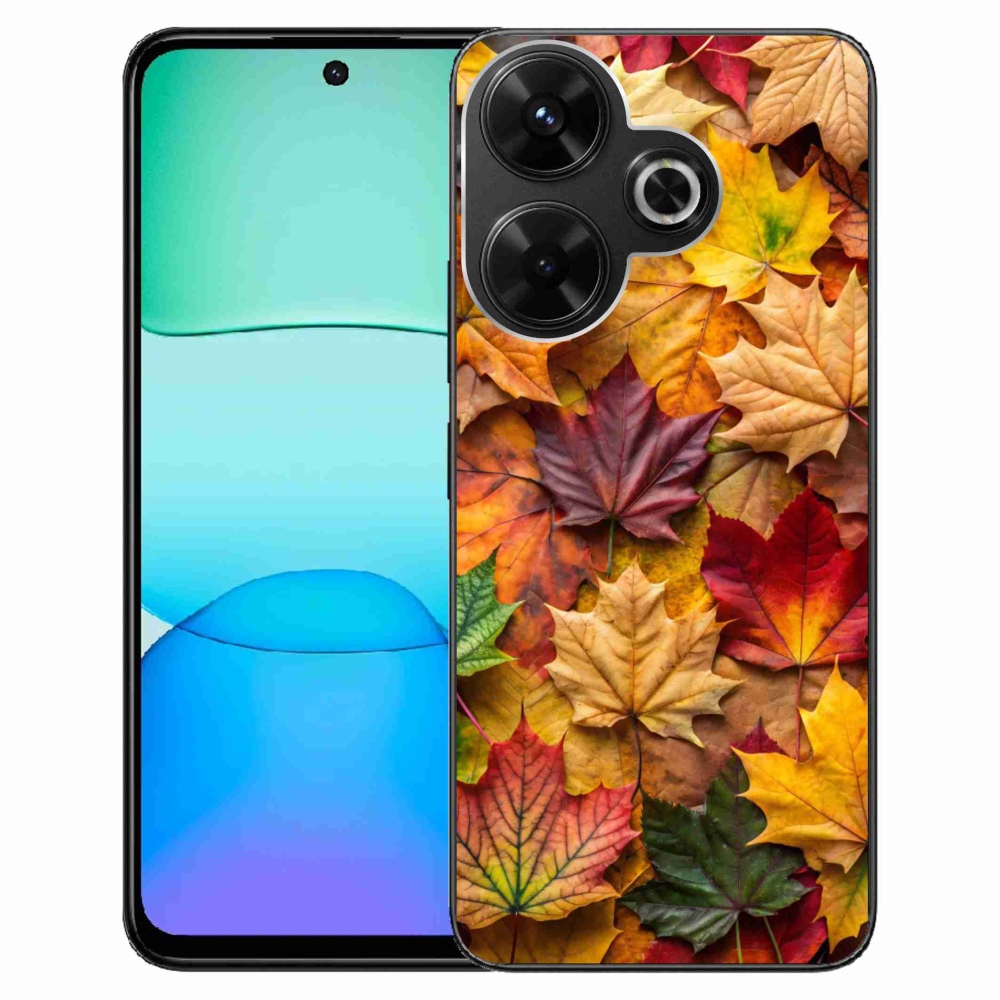 Gélový kryt mmCase na Xiaomi Redmi 13 4G/Poco M6 4G - javorové listy 2