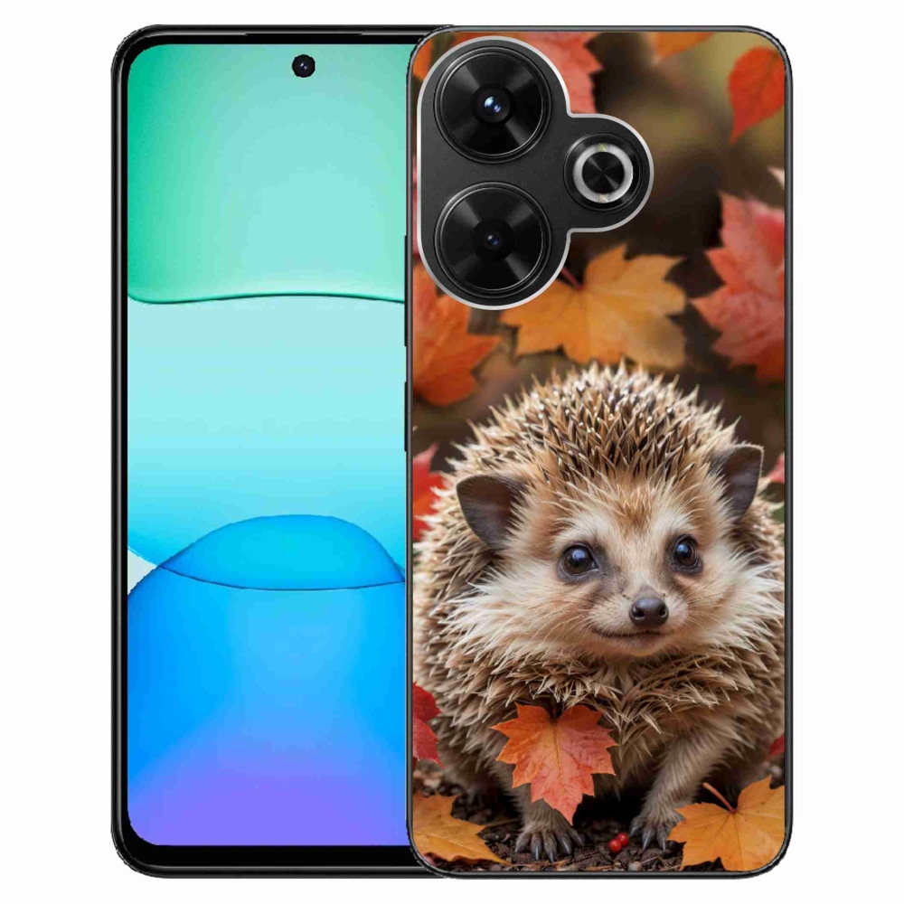 Gélový kryt mmCase na Xiaomi Redmi 13 4G/ Poco M6 4G - ježko v lístia