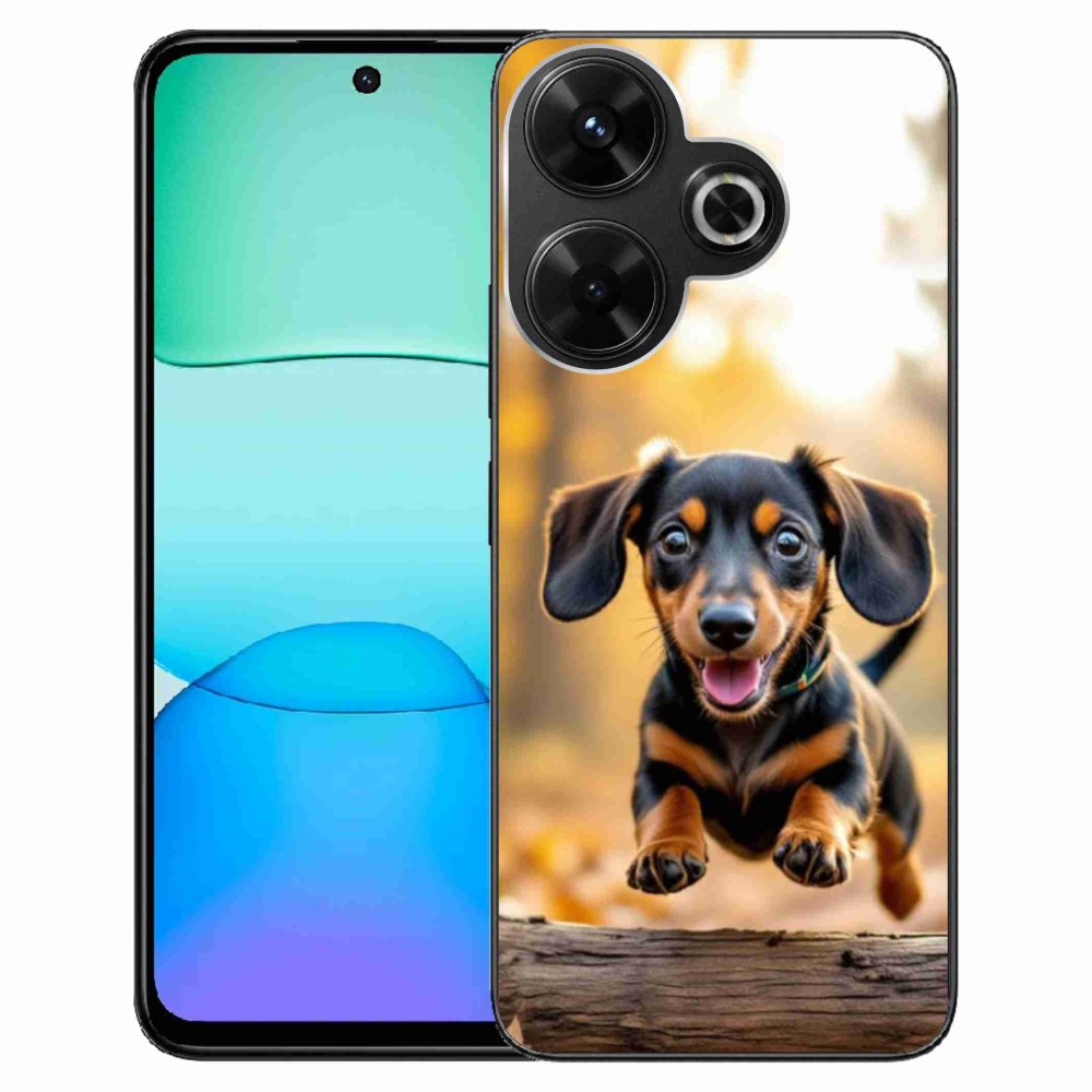 Gélový kryt mmCase na Xiaomi Redmi 13 4G/Poco M6 4G - jazvečík 2