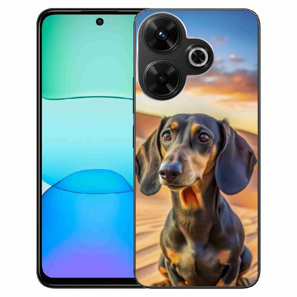 Gélový kryt mmCase na Xiaomi Redmi 13 4G/Poco M6 4G - jazvečík 3