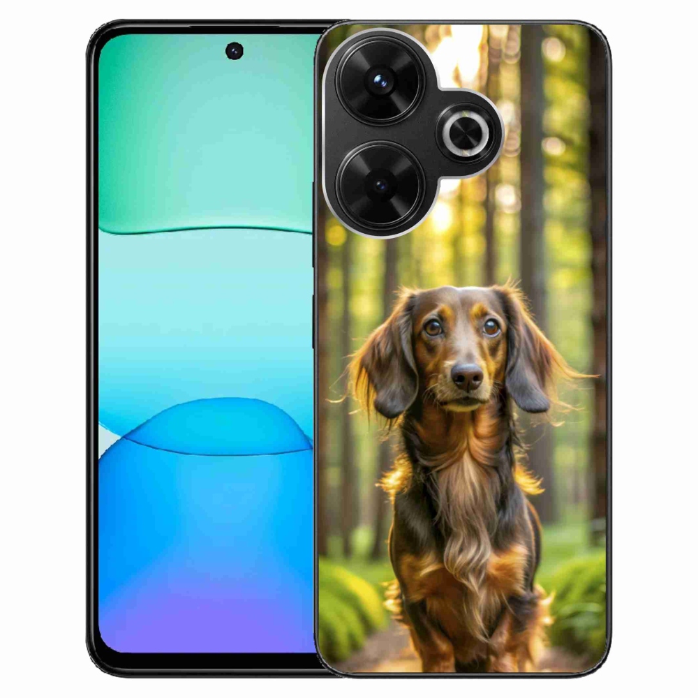 Gélový kryt mmCase na Xiaomi Redmi 13 4G/Poco M6 4G - jazvečík 4