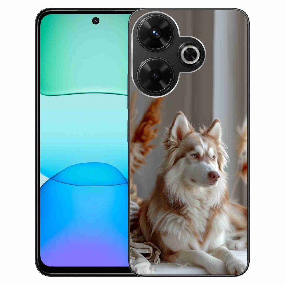 Gélový kryt mmCase na Xiaomi Redmi 13 4G/ Poco M6 4G - pokojný sibírsky husky