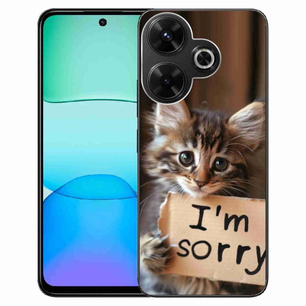 Gélový kryt mmCase na Xiaomi Redmi 13 4G/Poco M6 4G - mačacie ospravedlnenie