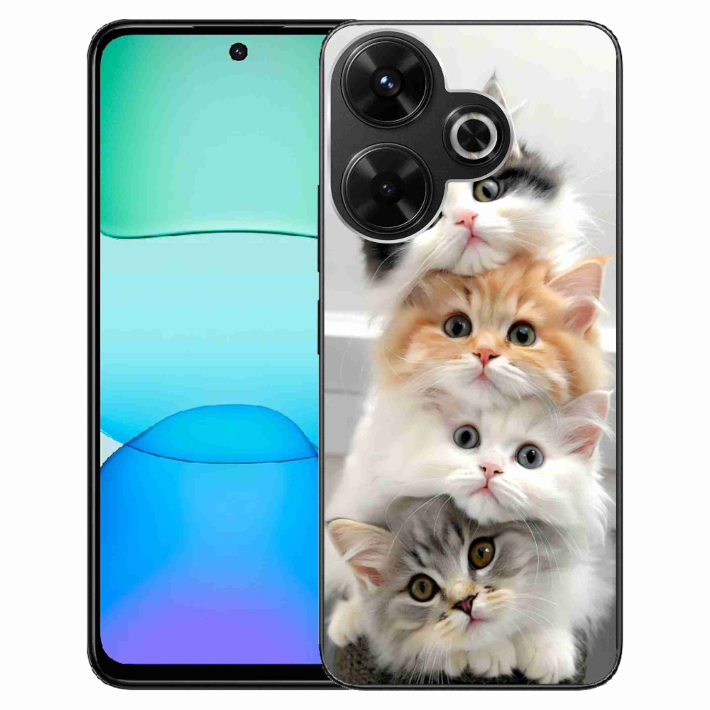 Gélový kryt mmCase na Xiaomi Redmi 13 4G/Poco M6 4G - mačacia partia