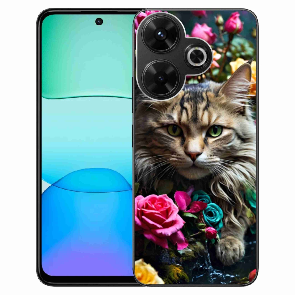 Gélový kryt mmCase na Xiaomi Redmi 13 4G/Poco M6 4G - mačacie pohľad 2