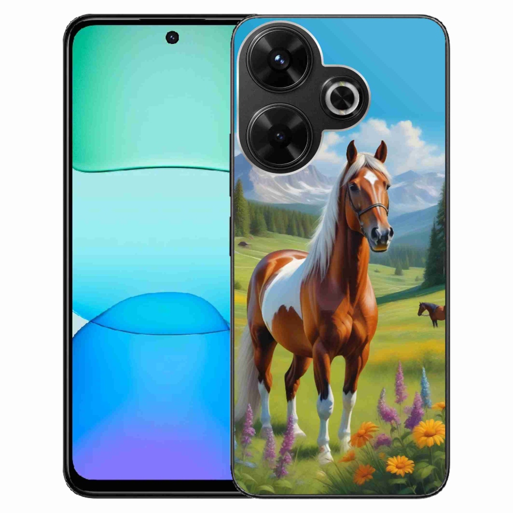 Gélový kryt mmCase na Xiaomi Redmi 13 4G/ Poco M6 4G - kôň na lúke