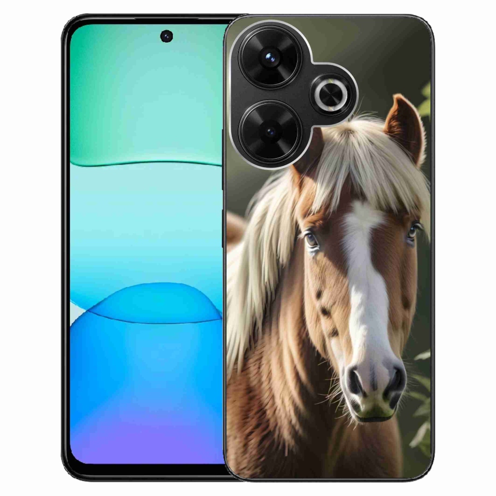 Gélový kryt mmCase na Xiaomi Redmi 13 4G/ Poco M6 4G - kôň so svetlou hrivou