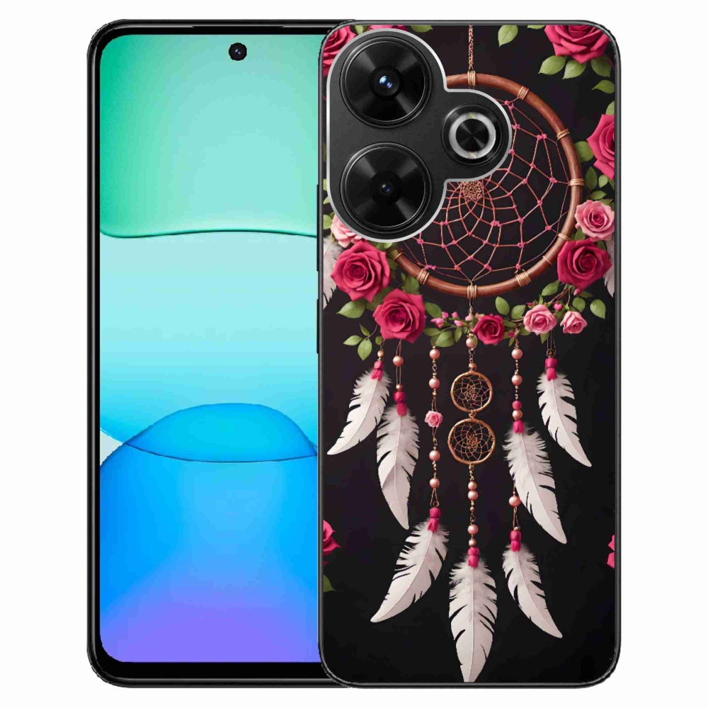Gélový kryt mmCase na Xiaomi Redmi 13 4G/ Poco M6 4G - lapač snov s ružami