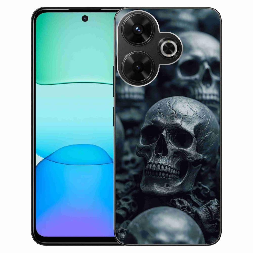 Gélový kryt mmCase na Xiaomi Redmi 13 4G/Poco M6 4G - lebka 2