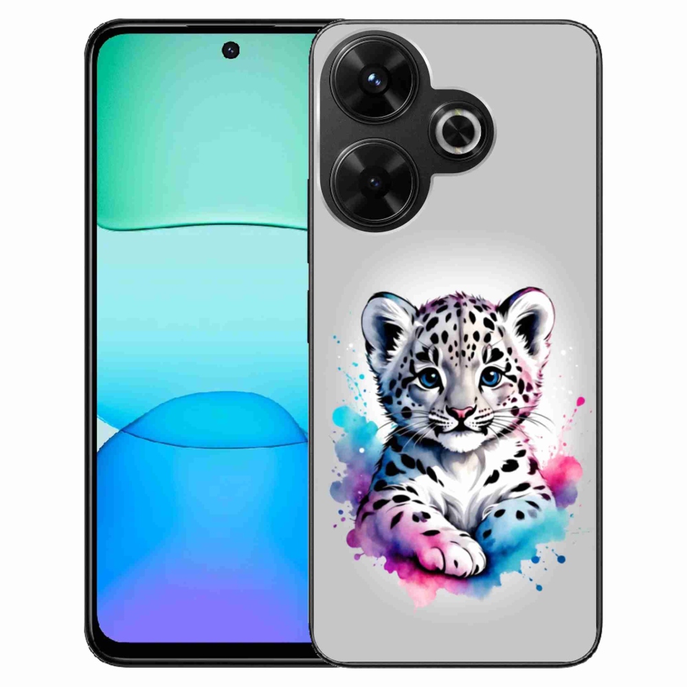 Gélový kryt mmCase na Xiaomi Redmi 13 4G/Poco M6 4G - leopardej mláďa