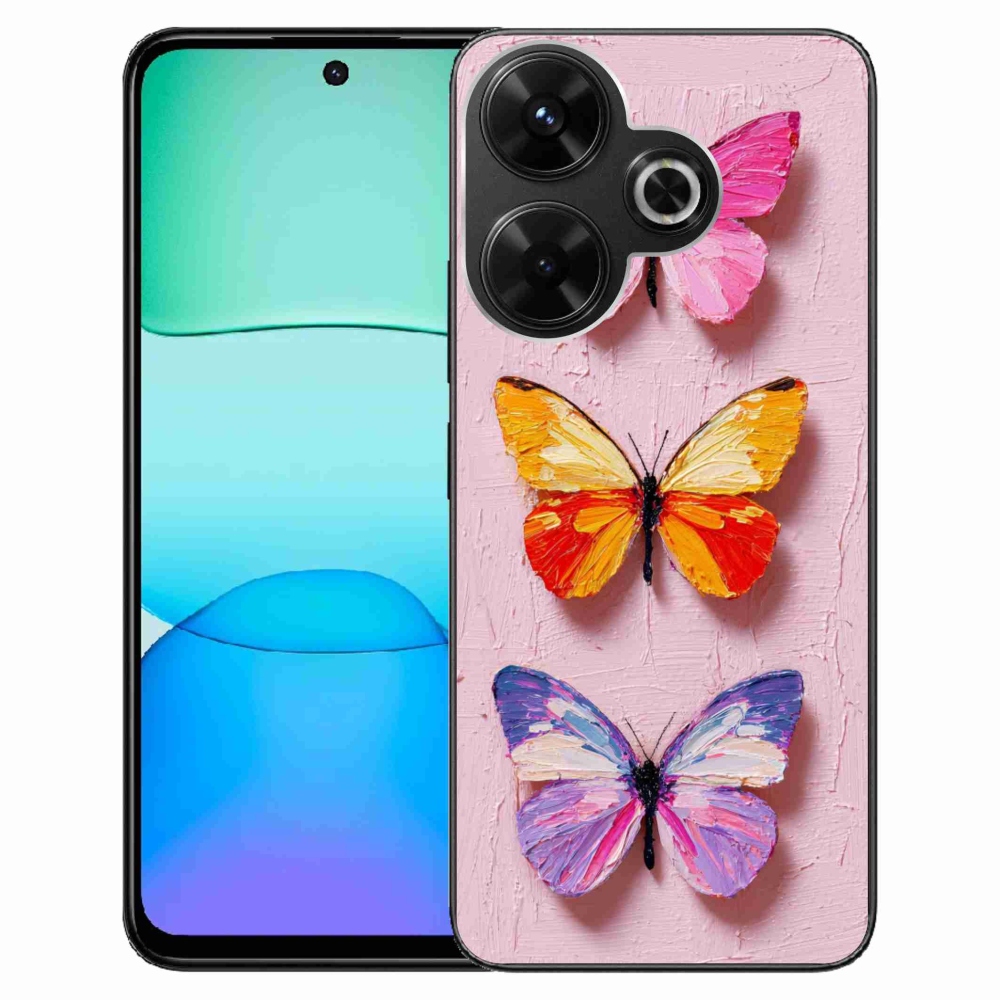 Gélový kryt mmCase na Xiaomi Redmi 13 4G/Poco M6 4G - motýlia trojica