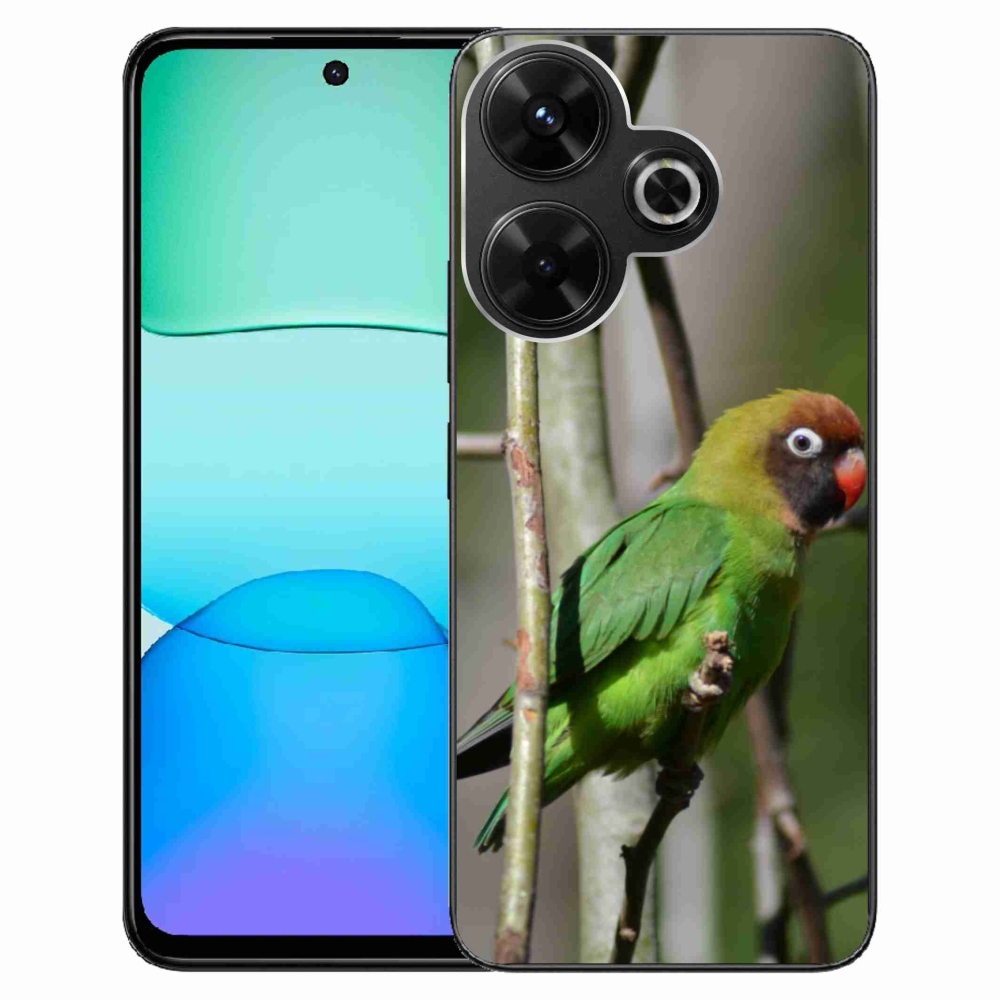 Gélový kryt mmCase na Xiaomi Redmi 13 4G/Poco M6 4G - papagáj agaPronis