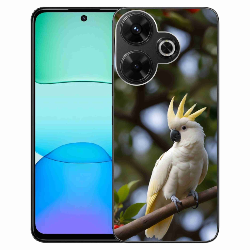 Gélový kryt mmCase na Xiaomi Redmi 13 4G/ Poco M6 4G - papagáj kakadu 3