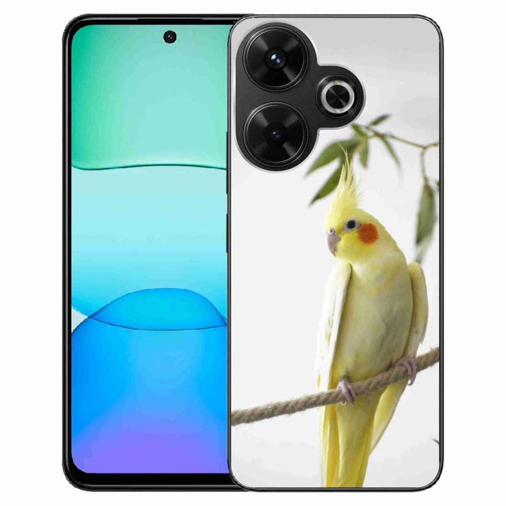 Gélový kryt mmCase na Xiaomi Redmi 13 4G/ Poco M6 4G - papagáj korela chocholatá