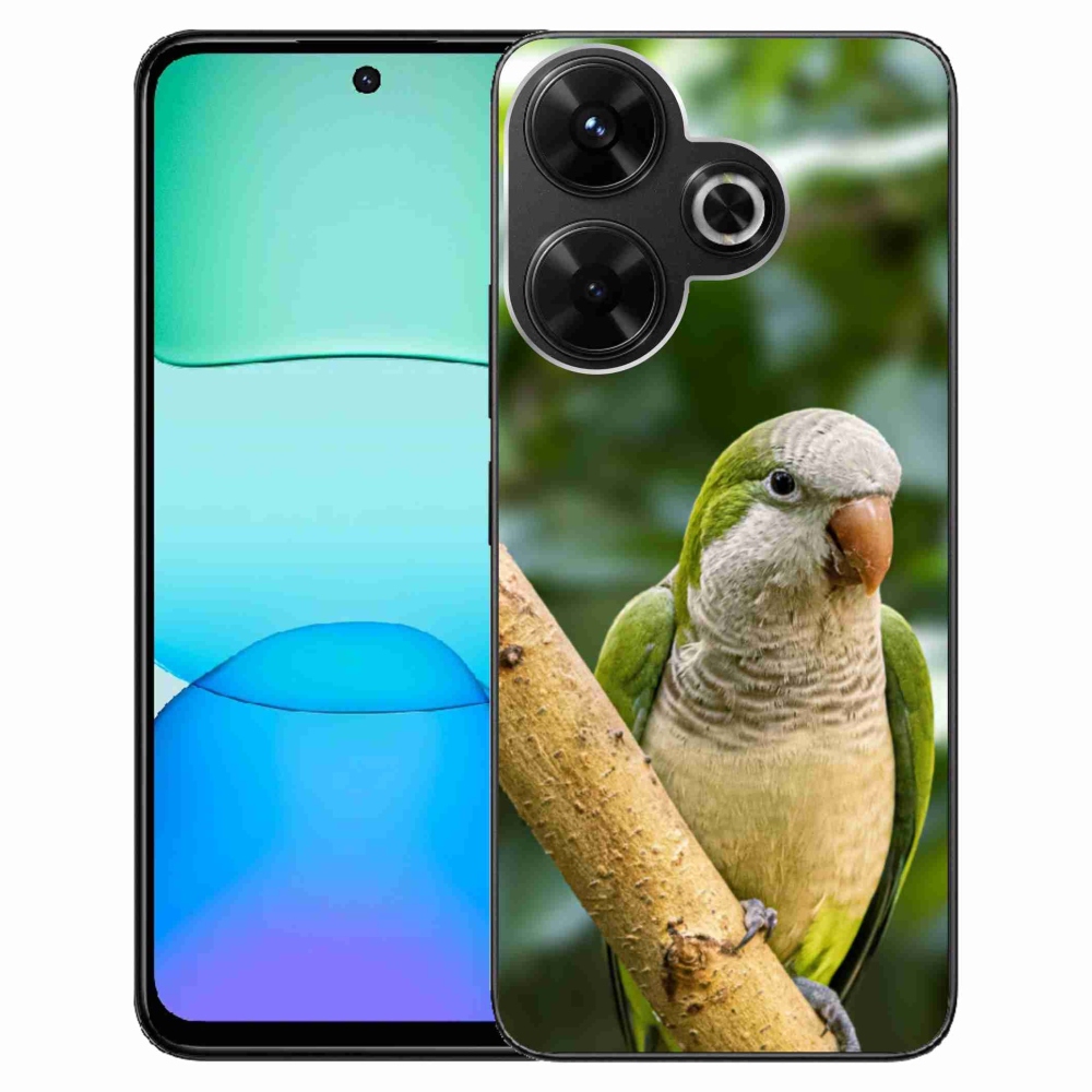 Gélový kryt mmCase na Xiaomi Redmi 13 4G/Poco M6 4G - papagáj mníšok