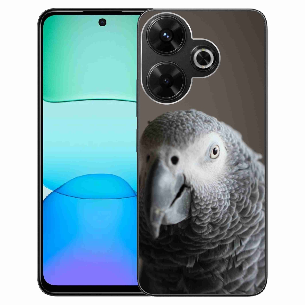 Gélový kryt mmCase na Xiaomi Redmi 13 4G/Poco M6 4G - papagáj žako 2