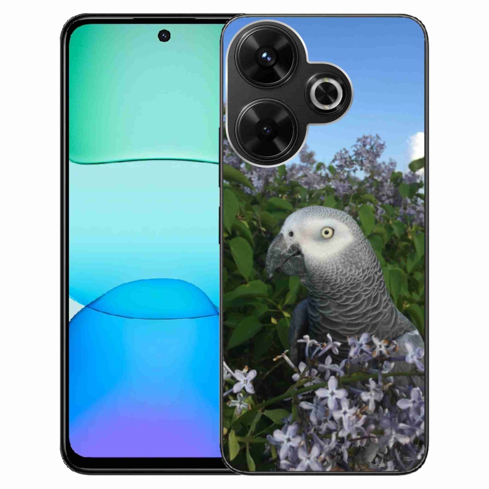 Gélový kryt mmCase na Xiaomi Redmi 13 4G/Poco M6 4G - papagáj žako