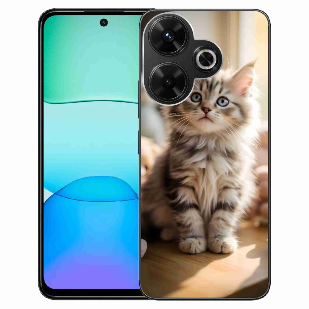 Gélový kryt mmCase na Xiaomi Redmi 13 4G/ Poco M6 4G - roztomilé mačiatko 10