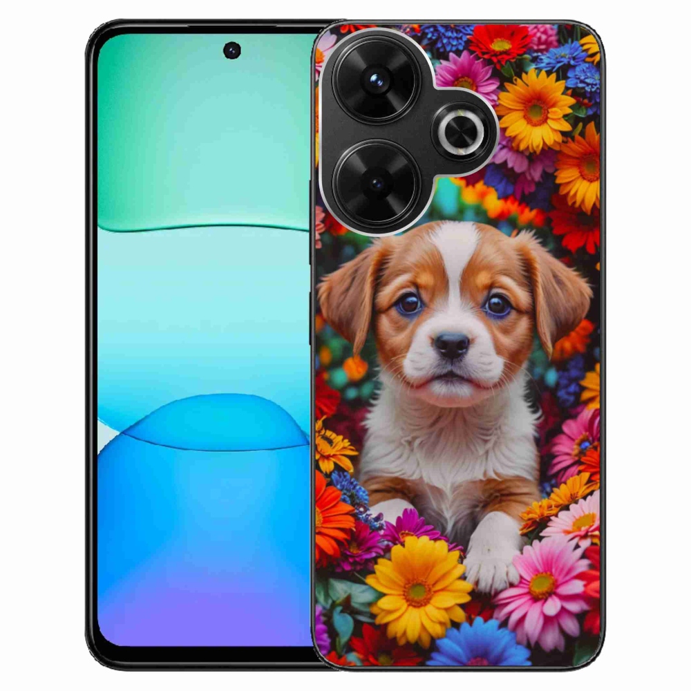 Gélový kryt mmCase na Xiaomi Redmi 13 4G/Poco M6 4G - roztomilé šteňa