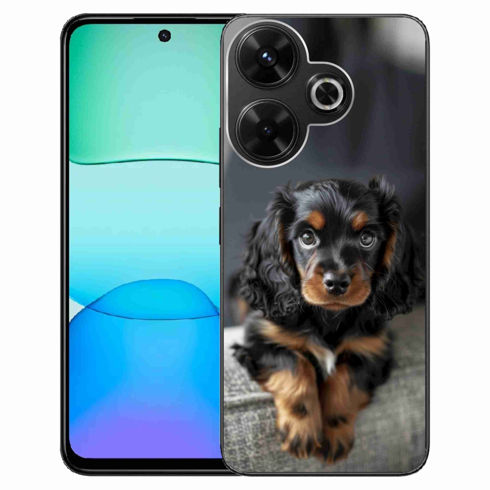Gélový kryt mmCase na Xiaomi Redmi 13 4G/ Poco M6 4G - roztomilý dlhosrstý jazvečík