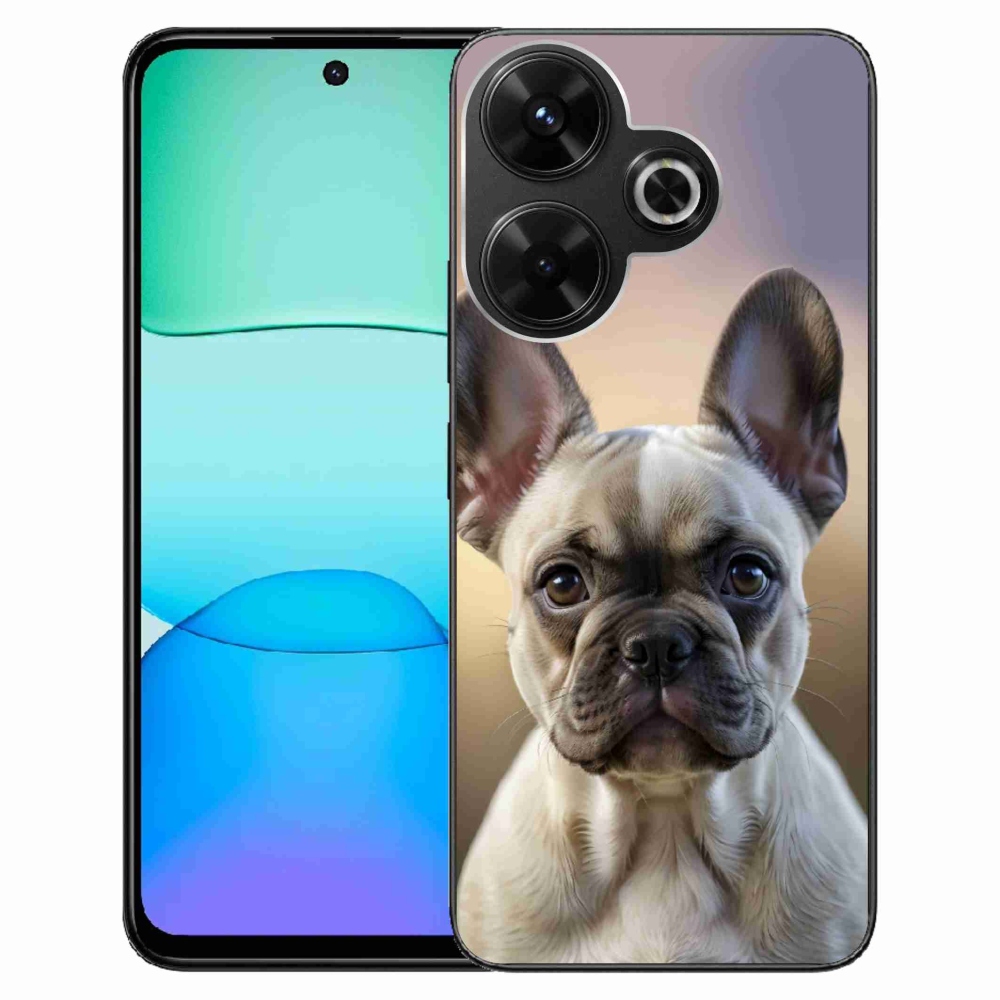 Gélový kryt mmCase na Xiaomi Redmi 13 4G/ Poco M6 4G - roztomilý francúzsky buldoček