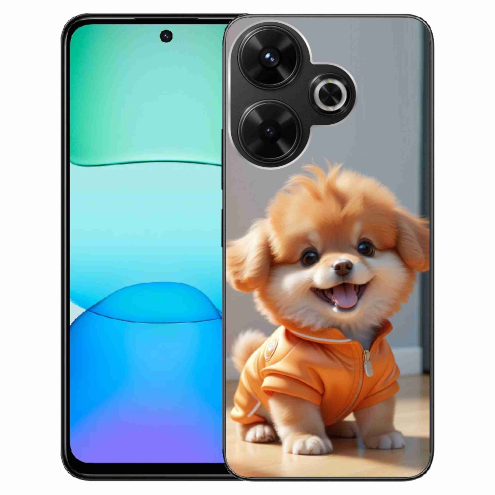 Gélový kryt mmCase na Xiaomi Redmi 13 4G/ Poco M6 4G - roztomilý pomeranian v mikine