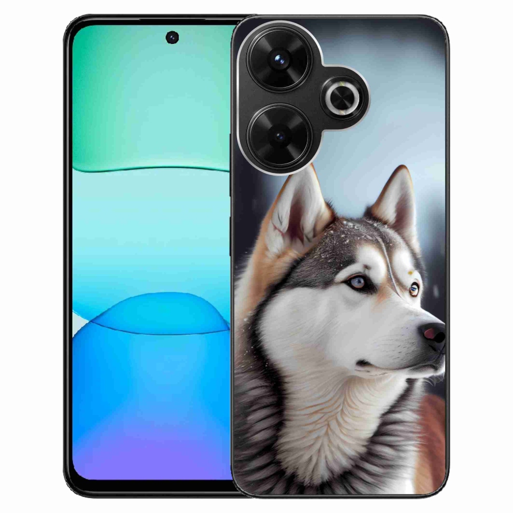 Gélový kryt mmCase na Xiaomi Redmi 13 4G/ Poco M6 4G - sibírsky husky