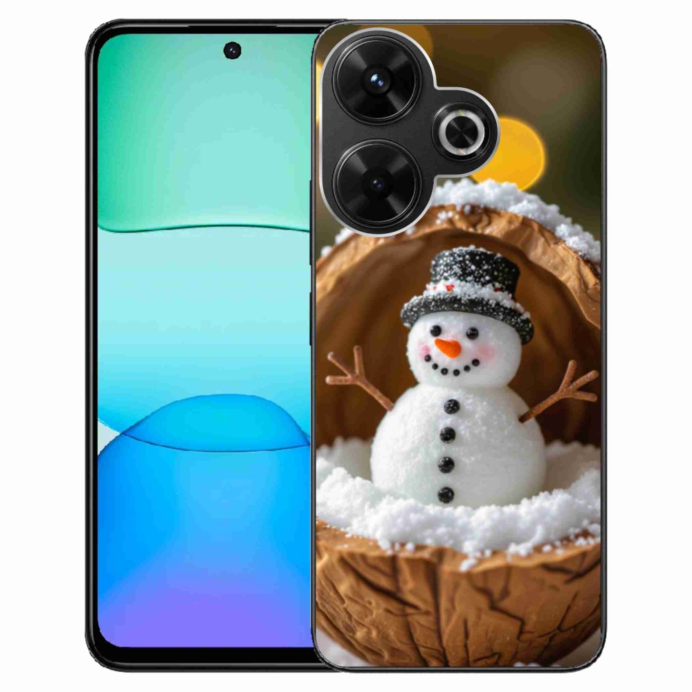 Gélový kryt mmCase na Xiaomi Redmi 13 4G/Poco M6 4G - snehuliak 4