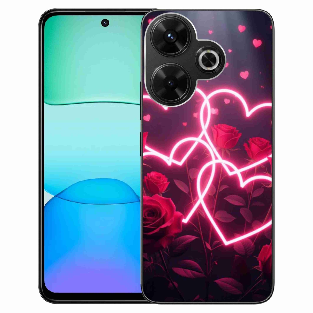 Gélový kryt mmCase na Xiaomi Redmi 13 4G/Poco M6 4G - srdce lásky