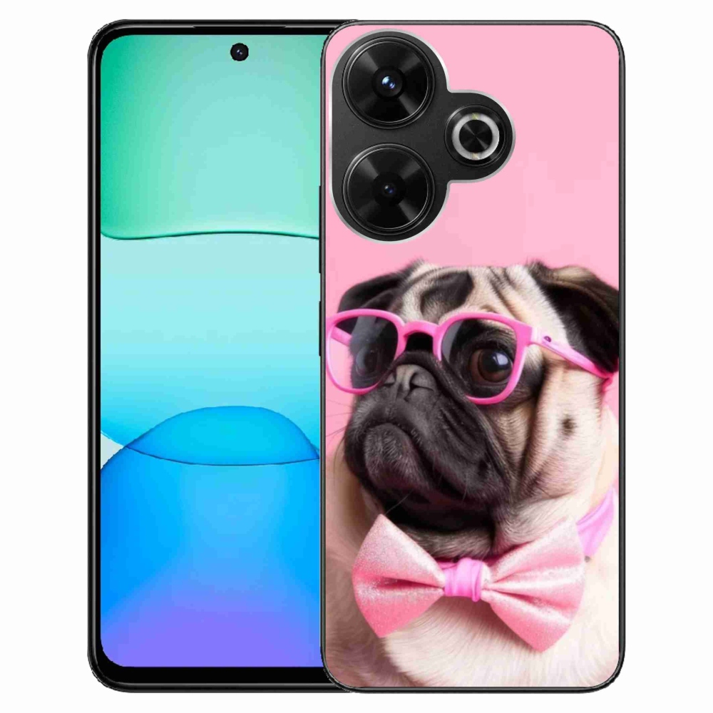 Gélový kryt mmCase na Xiaomi Redmi 13 4G/Poco M6 4G - štýlový mops