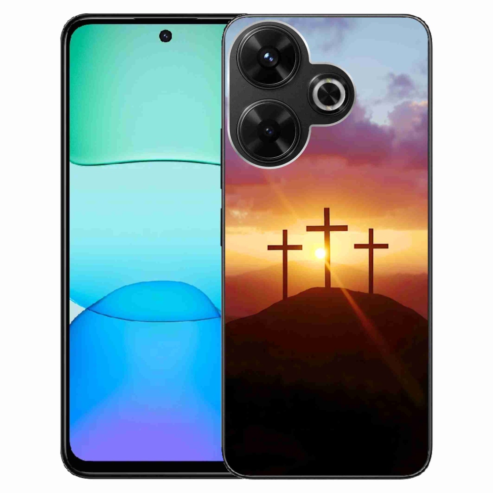 Gélový kryt mmCase na Xiaomi Redmi 13 4G/Poco M6 4G - tri kríža