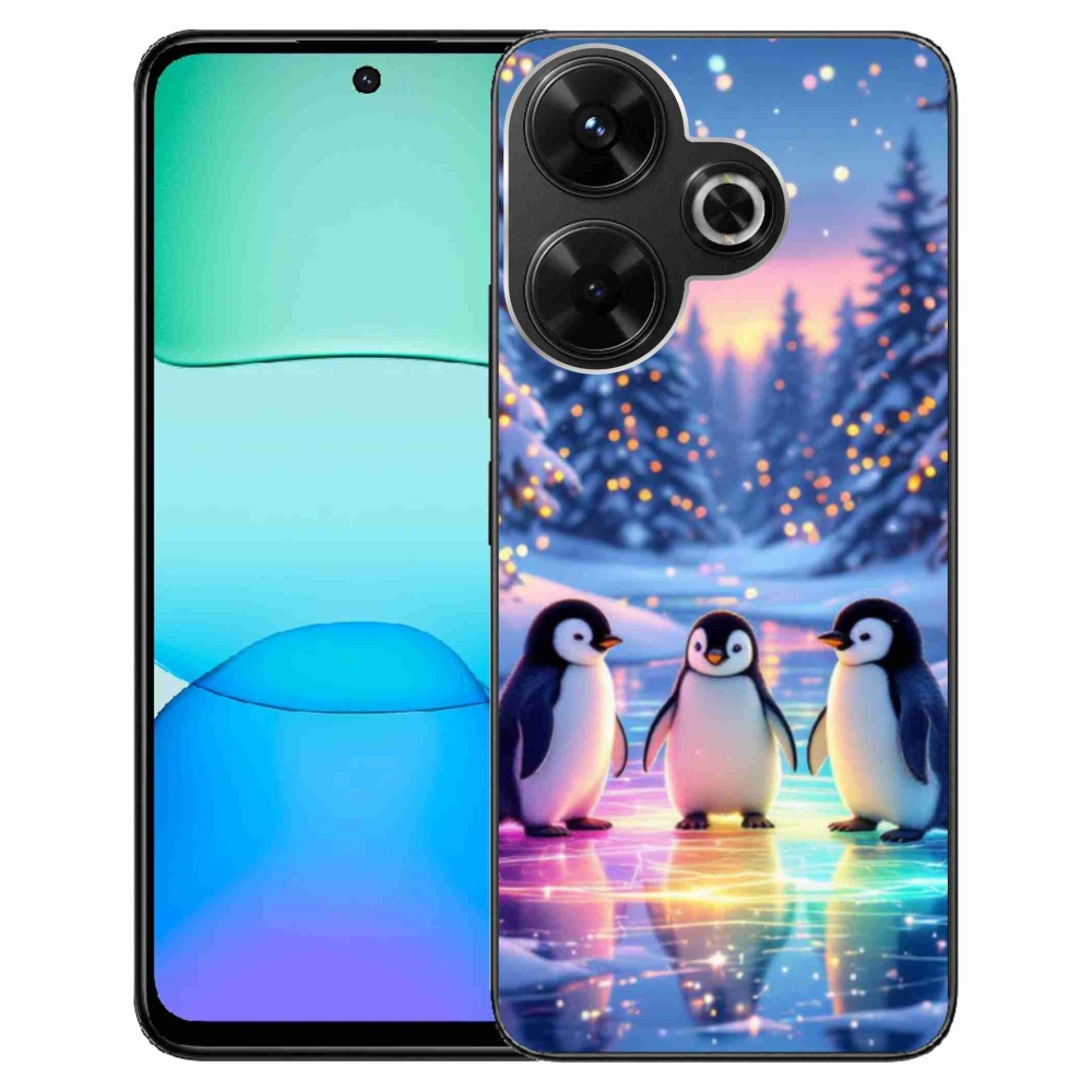 Gélový kryt mmCase na Xiaomi Redmi 13 4G/Poco M6 4G - tučniaky