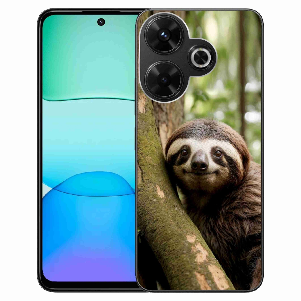 Gélový kryt mmCase na Xiaomi Redmi 13 4G/ Poco M6 4G - usmievavý leňochod