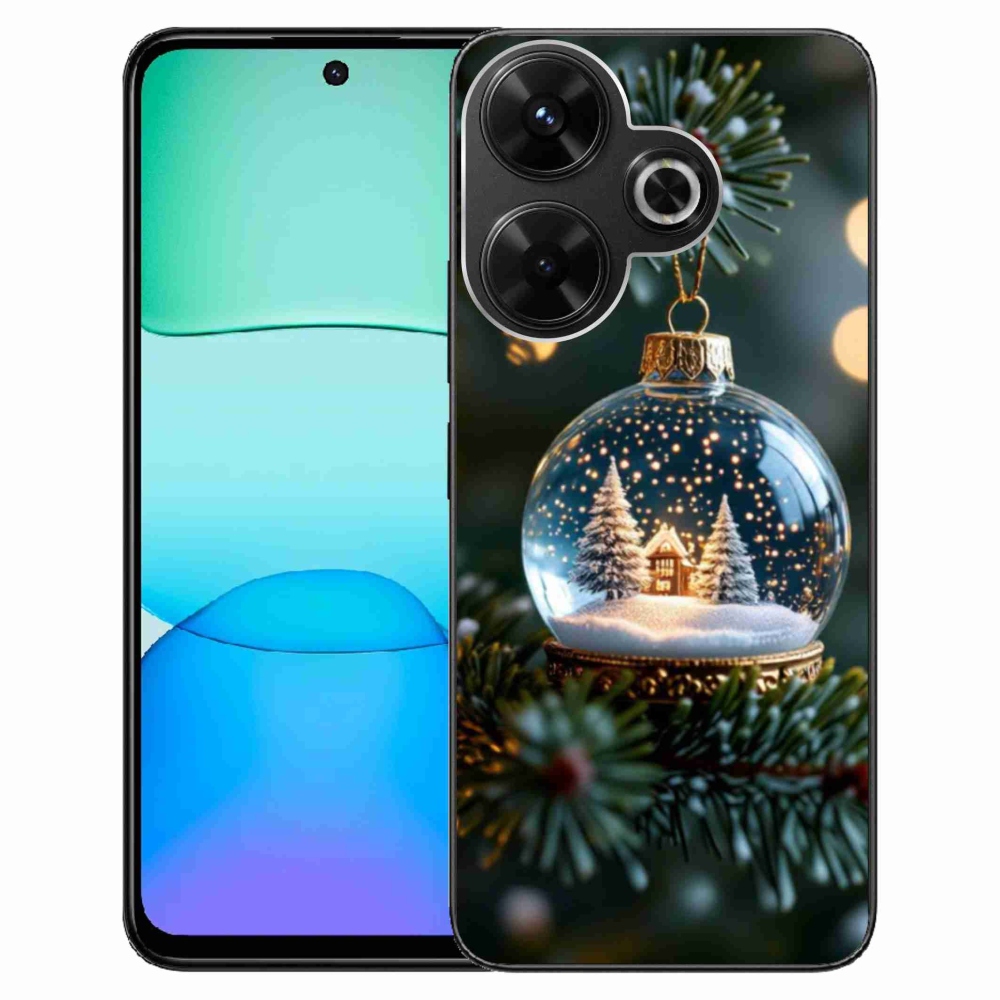 Gélový kryt mmCase na Xiaomi Redmi 13 4G/Poco M6 4G - vianočné gule 2