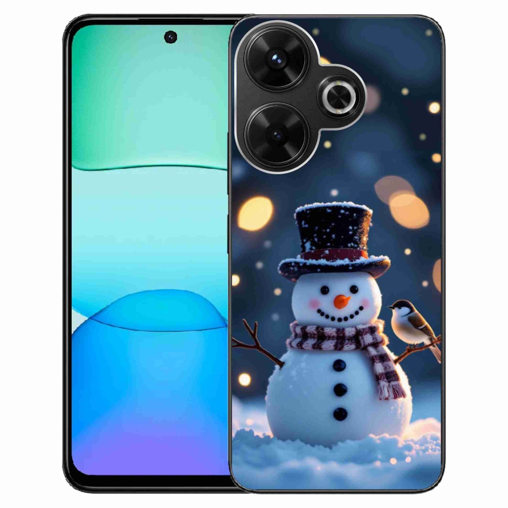 Gélový kryt mmCase na Xiaomi Redmi 13 4G/ Poco M6 4G - vianočný snehuliak