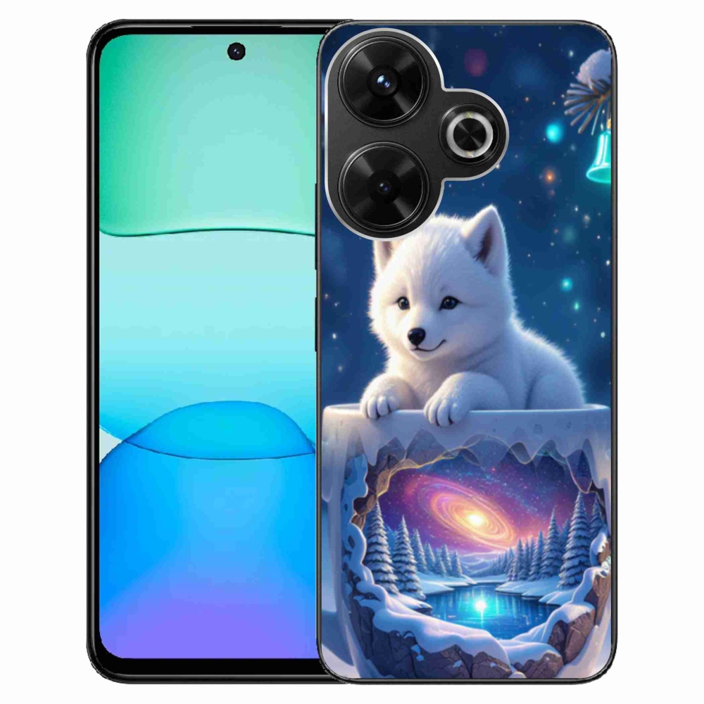 Gélový kryt mmCase na Xiaomi Redmi 13 4G/Poco M6 4G - vianočné šteňa