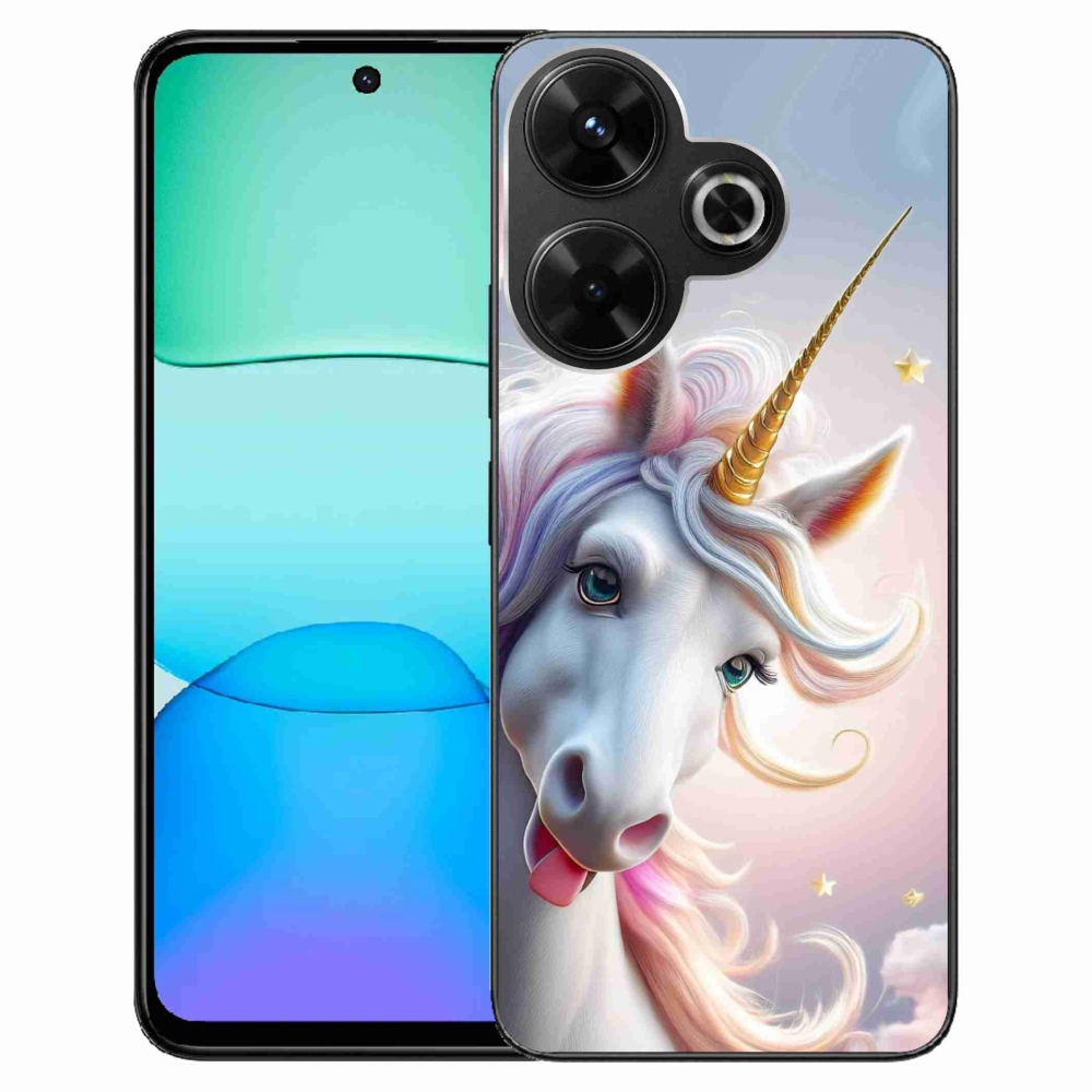 Gélový kryt mmCase na Xiaomi Redmi 13 4G/ Poco M6 4G - veselý jednorožec