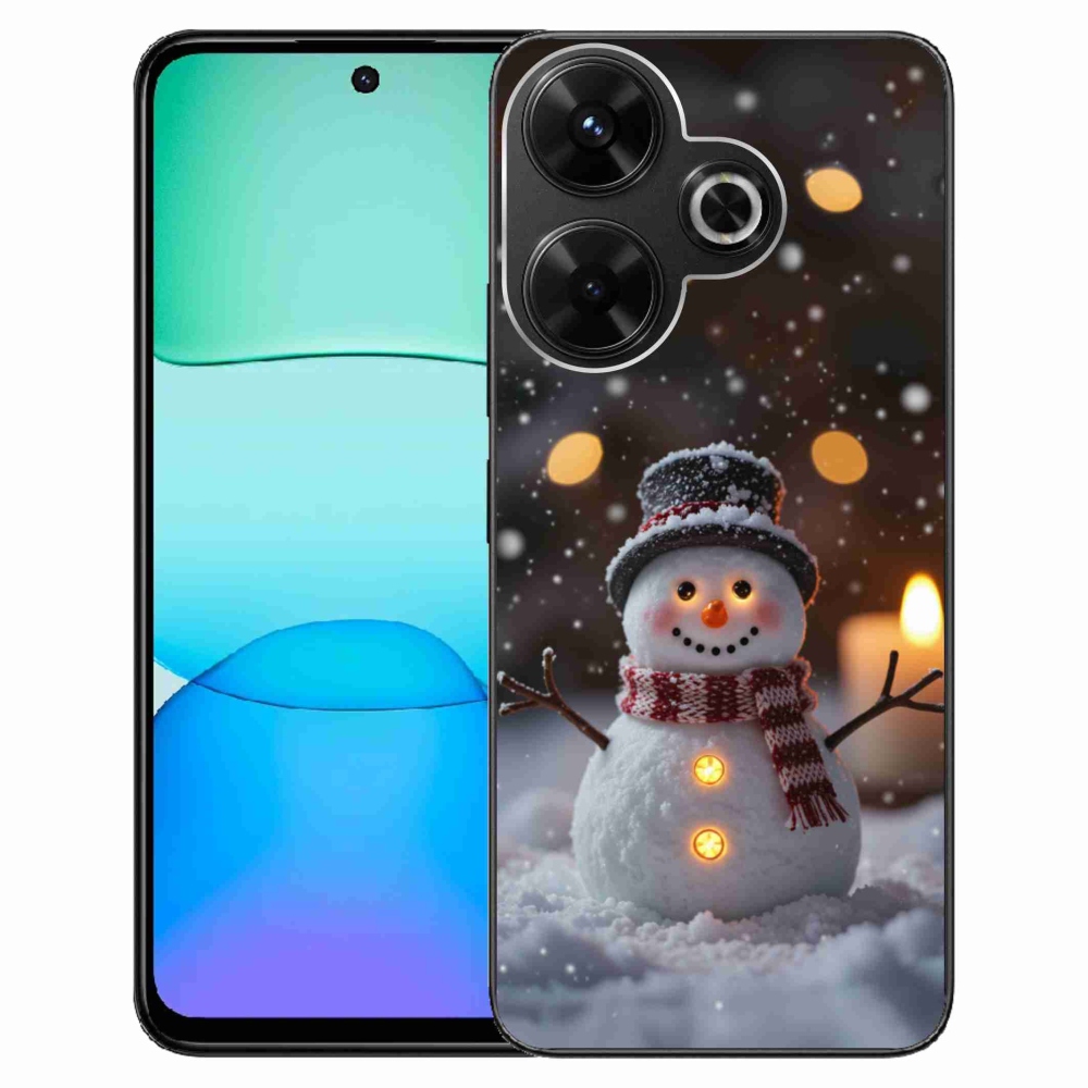 Gélový kryt mmCase na Xiaomi Redmi 13 4G/ Poco M6 4G - veselý snehuliak