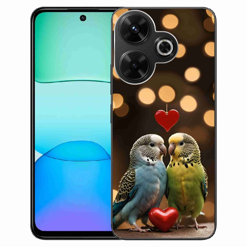 Gélový kryt mmCase na Xiaomi Redmi 13 4G/ Poco M6 4G - zamilovaní papagáje