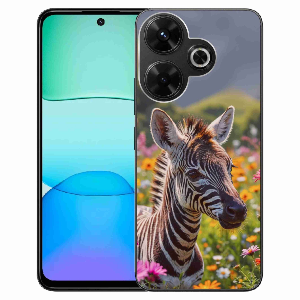 Gélový kryt mmCase na Xiaomi Redmi 13 4G/ Poco M6 4G - zebra na lúke