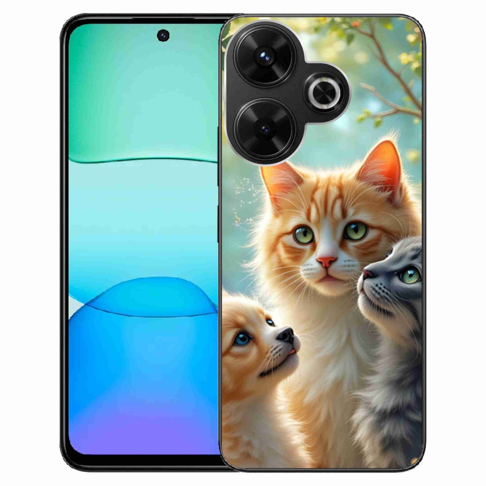 Gélový kryt mmCase na Xiaomi Redmi 13 4G/Poco M6 4G - zvieracie priateľstvo 2