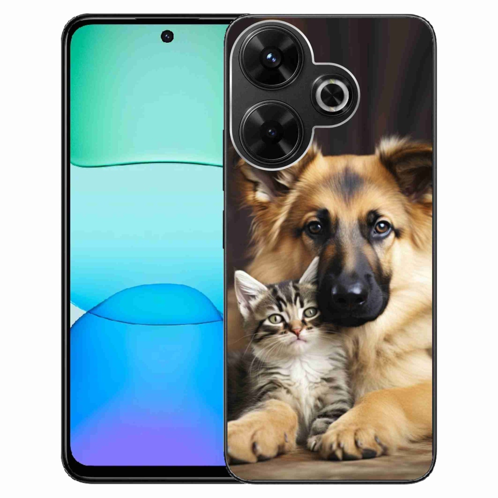 Gélový kryt mmCase na Xiaomi Redmi 13 4G/Poco M6 4G - zvieracie priateľstvo